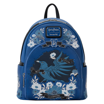Harry Potter Ravenclaw House Floral Tattoo Mini Backpack