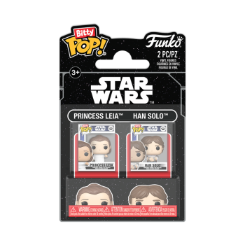 Bitty Pop! Princess Leia & Han Solo 2-Pack