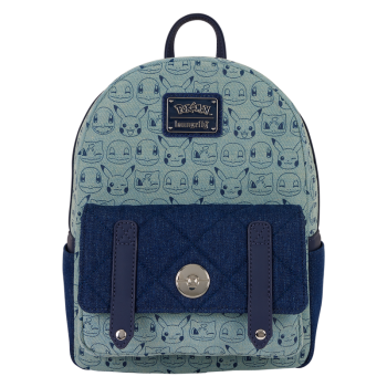 Pokémon Faux Denim All-Over Print Mini Backpack