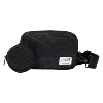 Spider-Man Black & White Suit Sling Crossbody Bag with Coin Bag