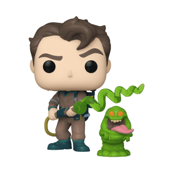 Pop! & Buddy Venkman with Slimer (The Real Ghostbusters)