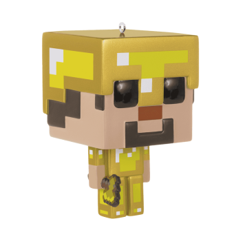 Gold Armor Steve Holiday Ornament