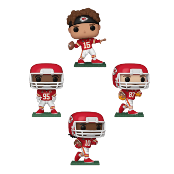 Pop! Kansas City Chiefs Super Bowl 2024 4-Pack