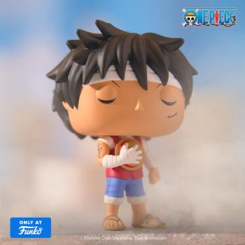 Pop! Monkey D. Luffy (Marineford Memorial) with Pop! Protector